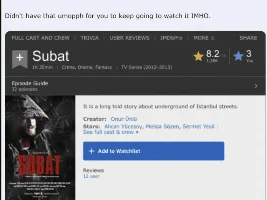 Movies and TV Series that you watched / review