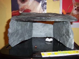 My DIY Slate cave, and new gourami