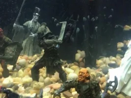 Working on my LOTR 30 gallon tank.