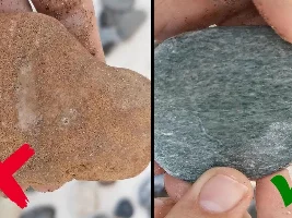 Stones and rocks from sea or river or road for aquarium