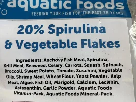 kind of fun… had to mix up another batch of my flake food blend…