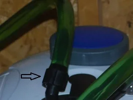 Hose clamps with wing nuts for canister filters