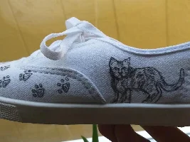 I paint shoes....