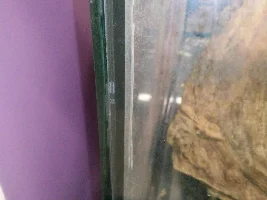 How does the silicone on this secondhand tank look? And is the bubble in the seam ok? My first big tank