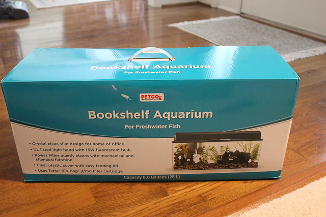 The Petco Bookshelf Aquarium Prepping For Cherry Shrimp Colony